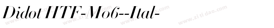 Didot HTF-M06--Ital字体转换